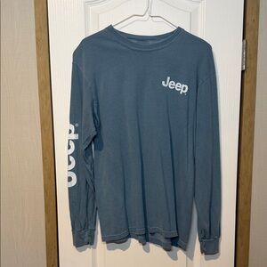 Comfort Colors Men's Blue Jeep Long Sleeve Tee